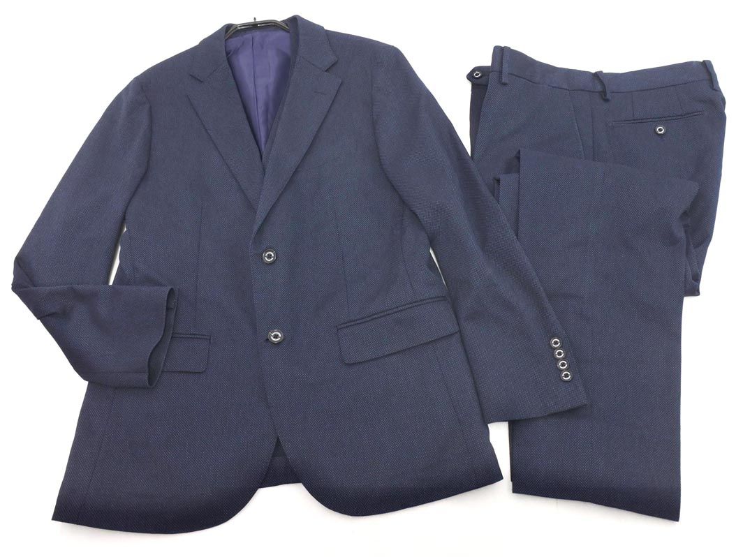 MACKINTOSH PHILOSOPHY マッキントッシュフィロソフィー トロッター スリーピース スーツ セットアップ size40L|紺 ◎メンズ