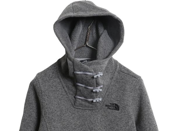 なクーポン配布中! US企画 ノースフェイス セーター フリース パーカー ジャケット レディース S プルオーバー ニット ブルゾン 裏 ボア パイル ワンポイント