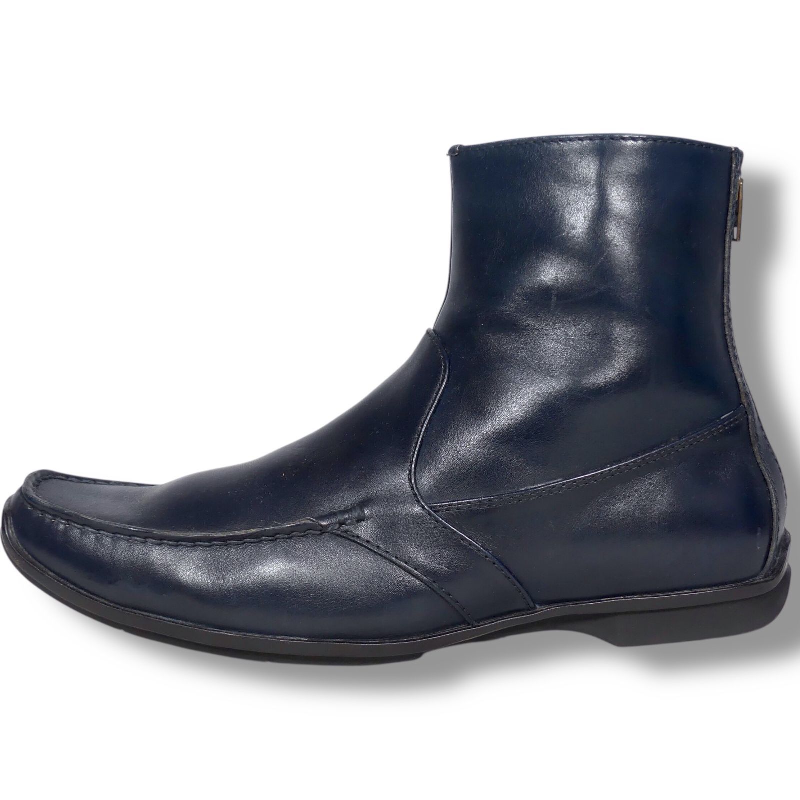 REGAL リーガル【25.5】 デッキシューズ ドライビングシューズ 紺色 REGAL リーガル・デッキシューズ・本革・25.5cm・ネイビー
