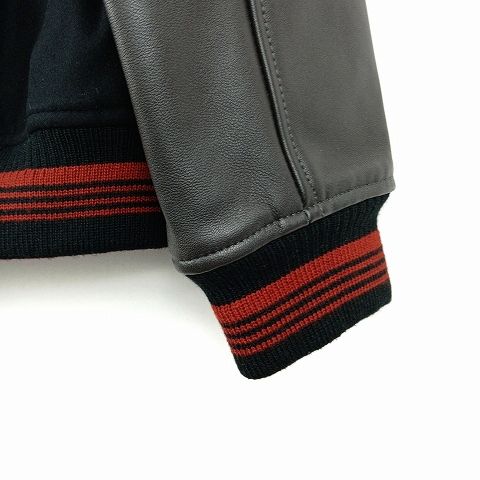 MEN'S BIGI スタジャン 黒/グレー MEN'S BIGI スタジャン 黒/グレー MEN'S BIGI スタジャン ブラック