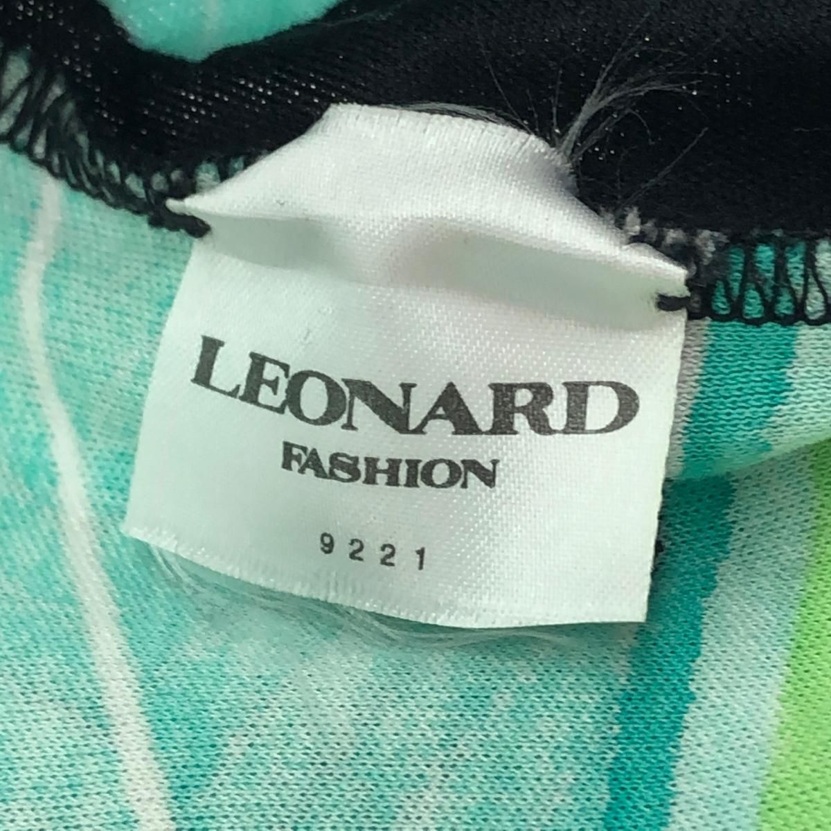 LEONARD レオナール 花柄 キャミソール ブラック グリーン
