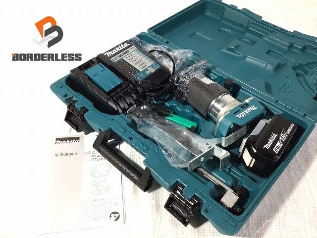 makita マキタ 18V 充電式トリマ RT50DRG バッテリー 18V 6.0Ah 充電器 ケース付き ルーター 木材加工 面取り 116197116197