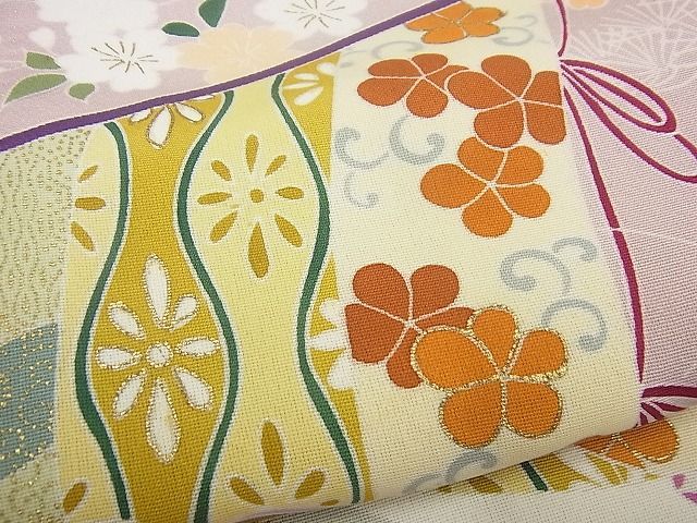 平和屋本店●極上　創業460年・千總　訪問着　駒刺繍　几帳花文　金彩　逸品3s4887 平和屋本店○極上 創業460年・千總 訪問着 駒刺繍 几帳花文 金彩 逸品