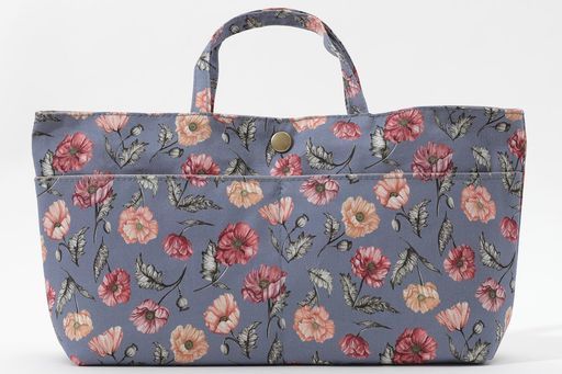DDintexディーディーインテックスFLORETLONDONバッグインバッグ03エクスポージャーブルー27x5x15cm[リバティプリント使用]