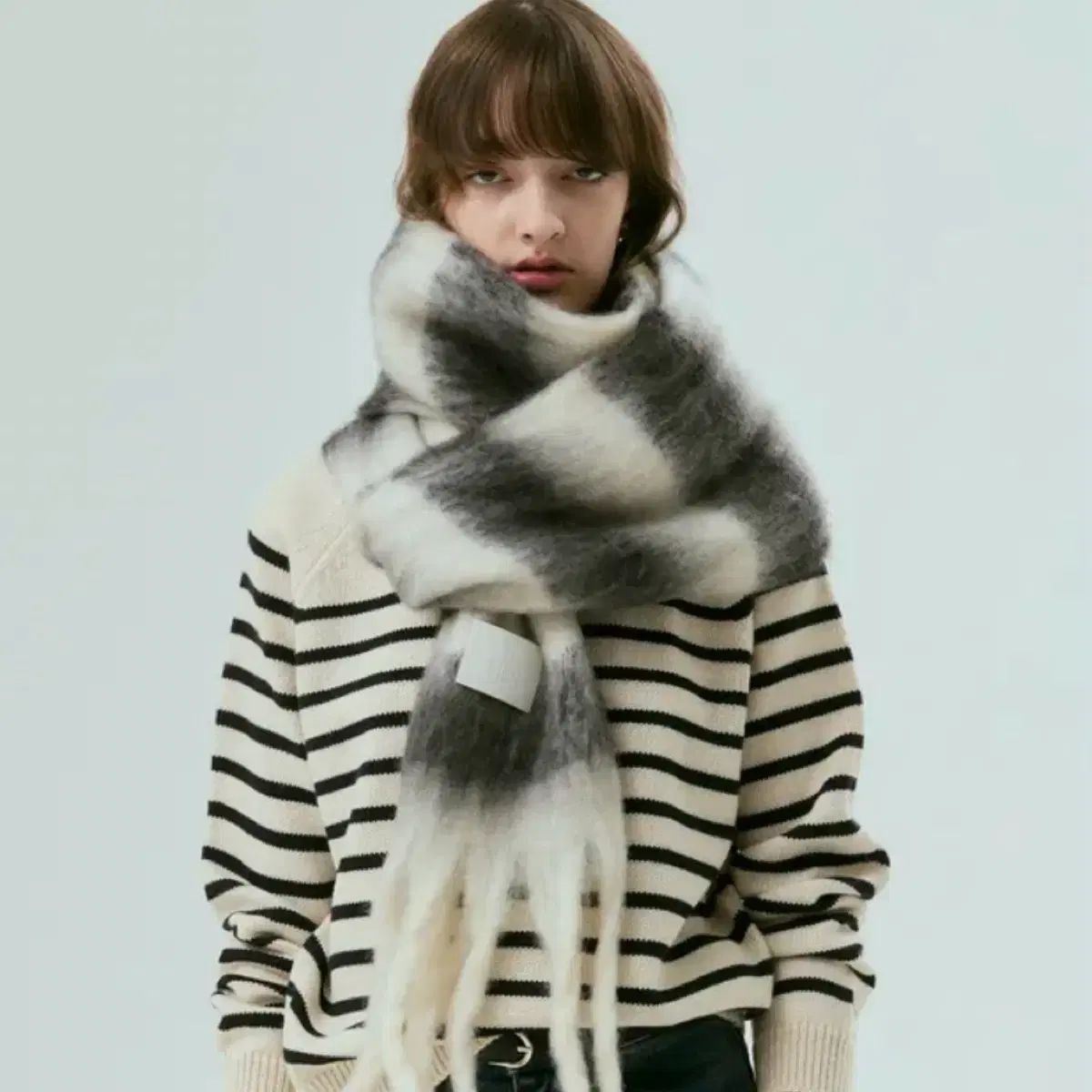 Acne Studios ストライプ マフラー 封印済み ストライプ ロング マフラー Acne Studios(アクネ