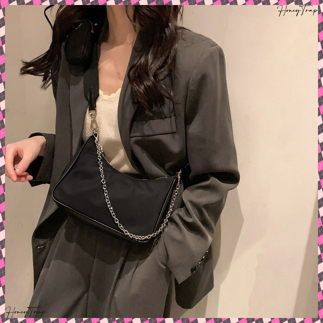 送料無料 韓国ショルダーバッグ チェーンポシェット 2wayチェーン