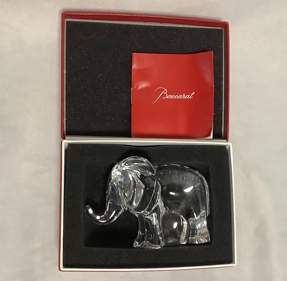180u バカラ Baccarat 象 置物 箱付き - メルカリ