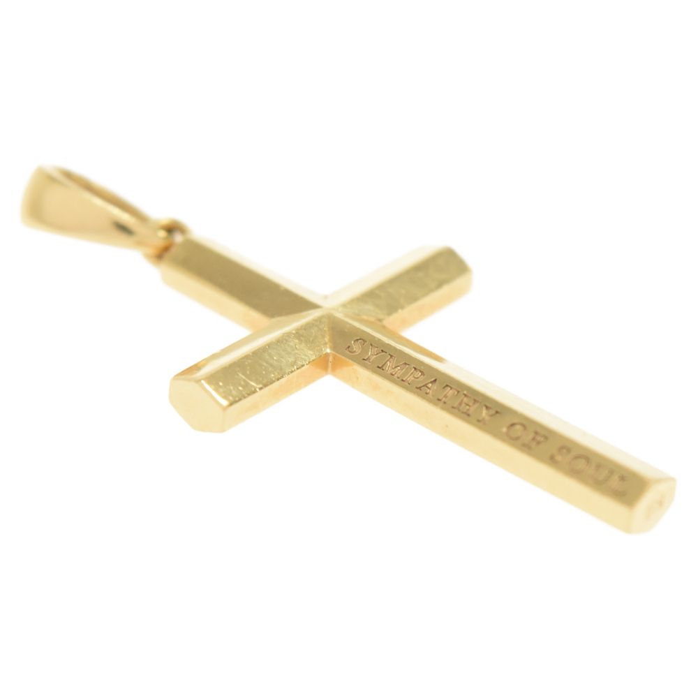 シンパシーオブソウルk18 Ridge Cross Pendant Medium Sympathy of Soul (シンパシーオブソウル) K18YG Ridge Cross Pendant
