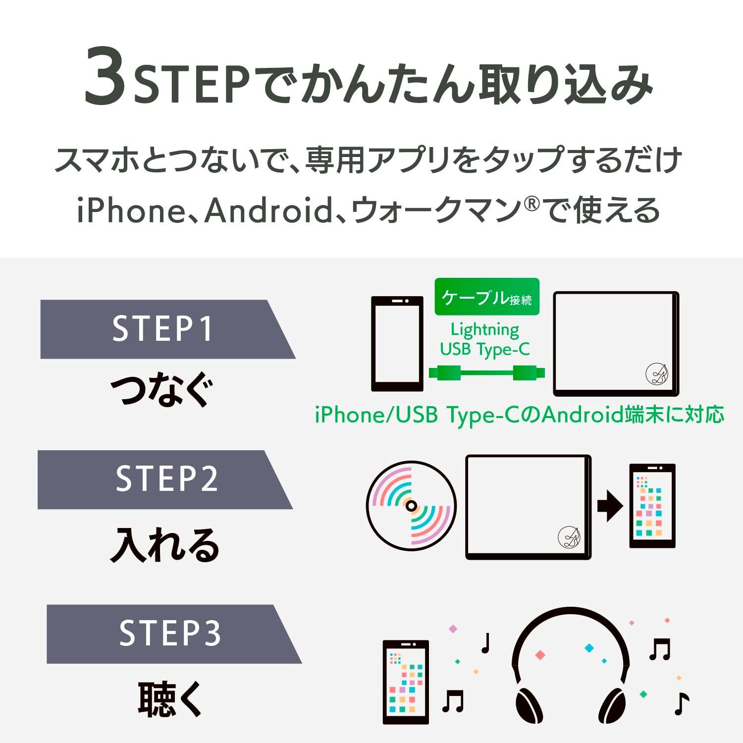 iPhone|iPad|Android|ウォークマン対応 日本メーカー