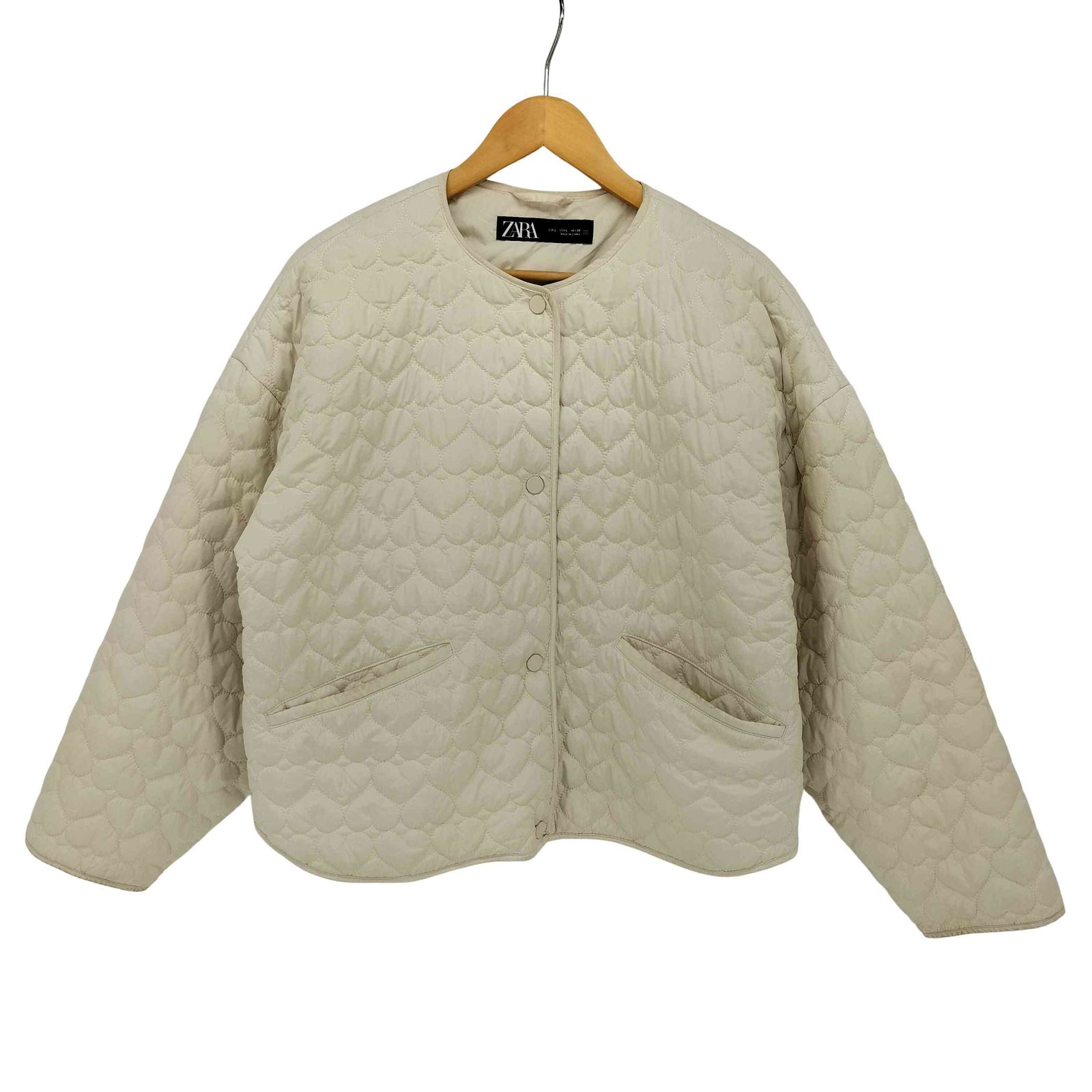 ザラ ZARA ハートキルティングジャケット レディース import：L - メルカリ