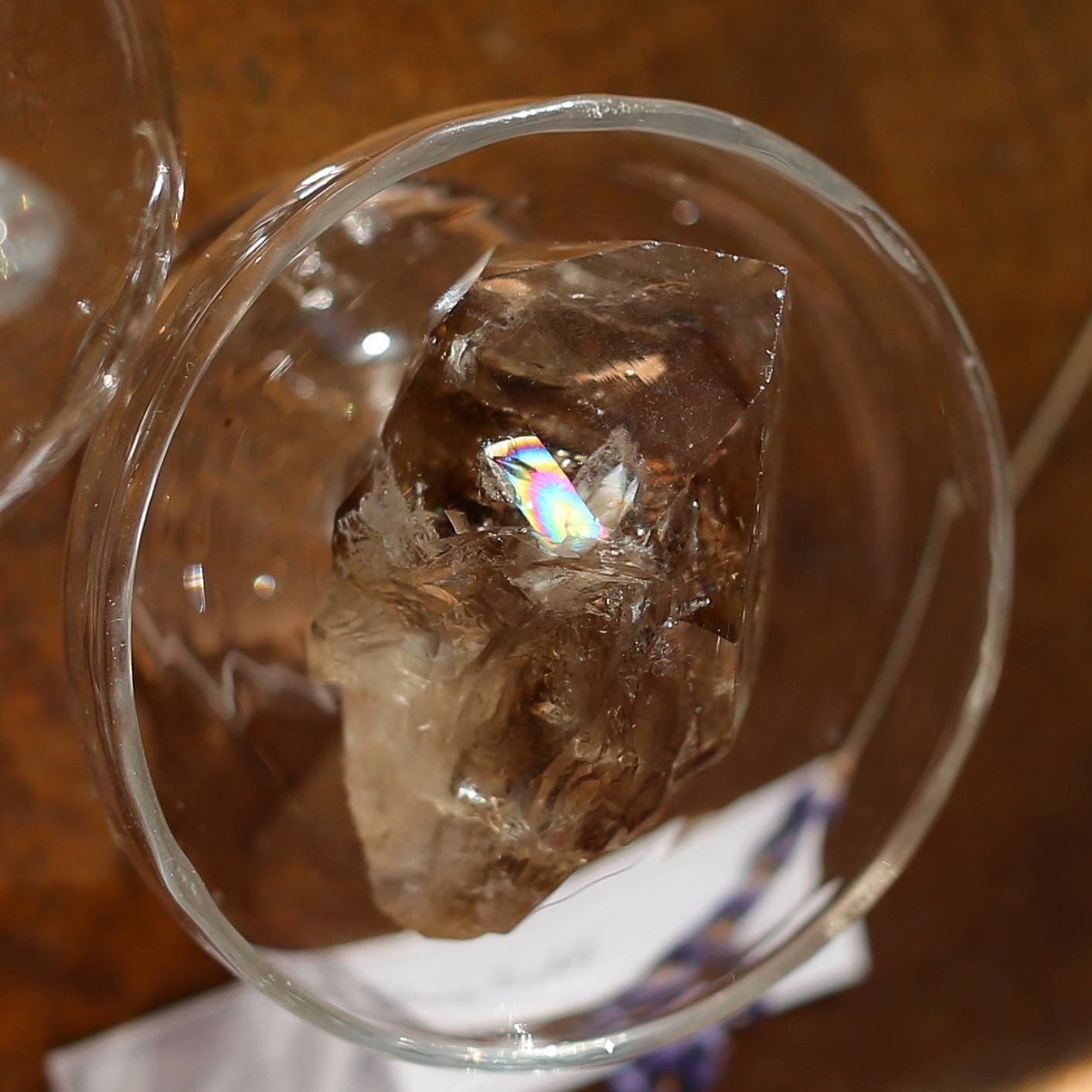 スモーキーエレスチャルクォーツ 高品質 希少 鉱物 天然石 水晶 黒