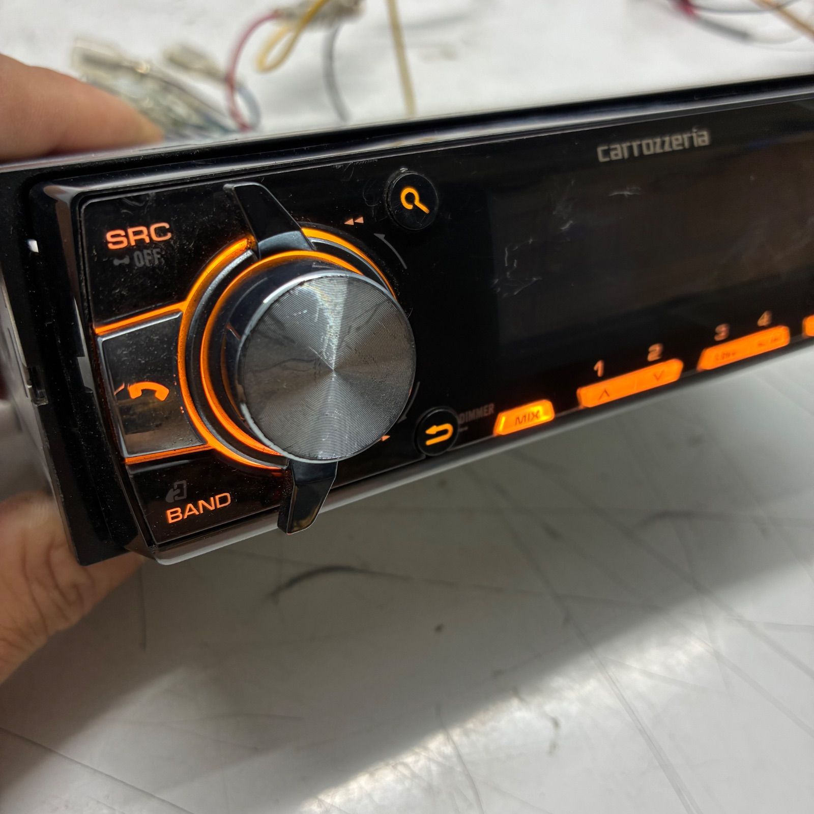完備品 Carrazzeria カロッツエリア pioneer パイオニア 1DIN MVH790 カーオーディオ デッキ Bluetooth USB AUX P70966