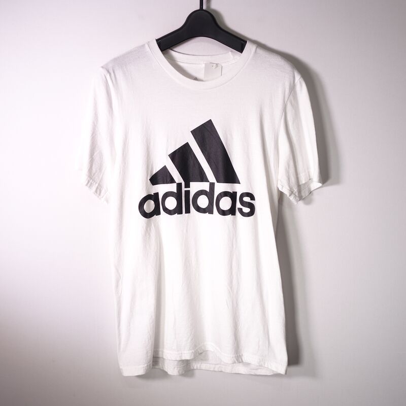 アディダス adidas Tシャツ 半袖 メンズ S クルーネック プリントロゴ