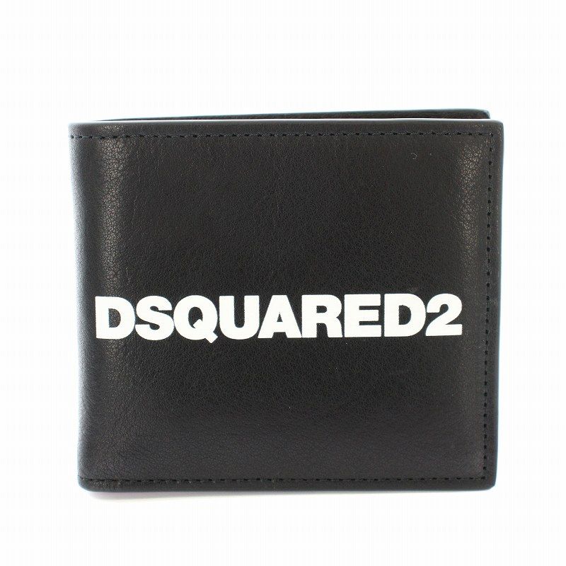 ディースクエアード DSQUARED2 二つ折り財布 ウォレット レザー ロゴ