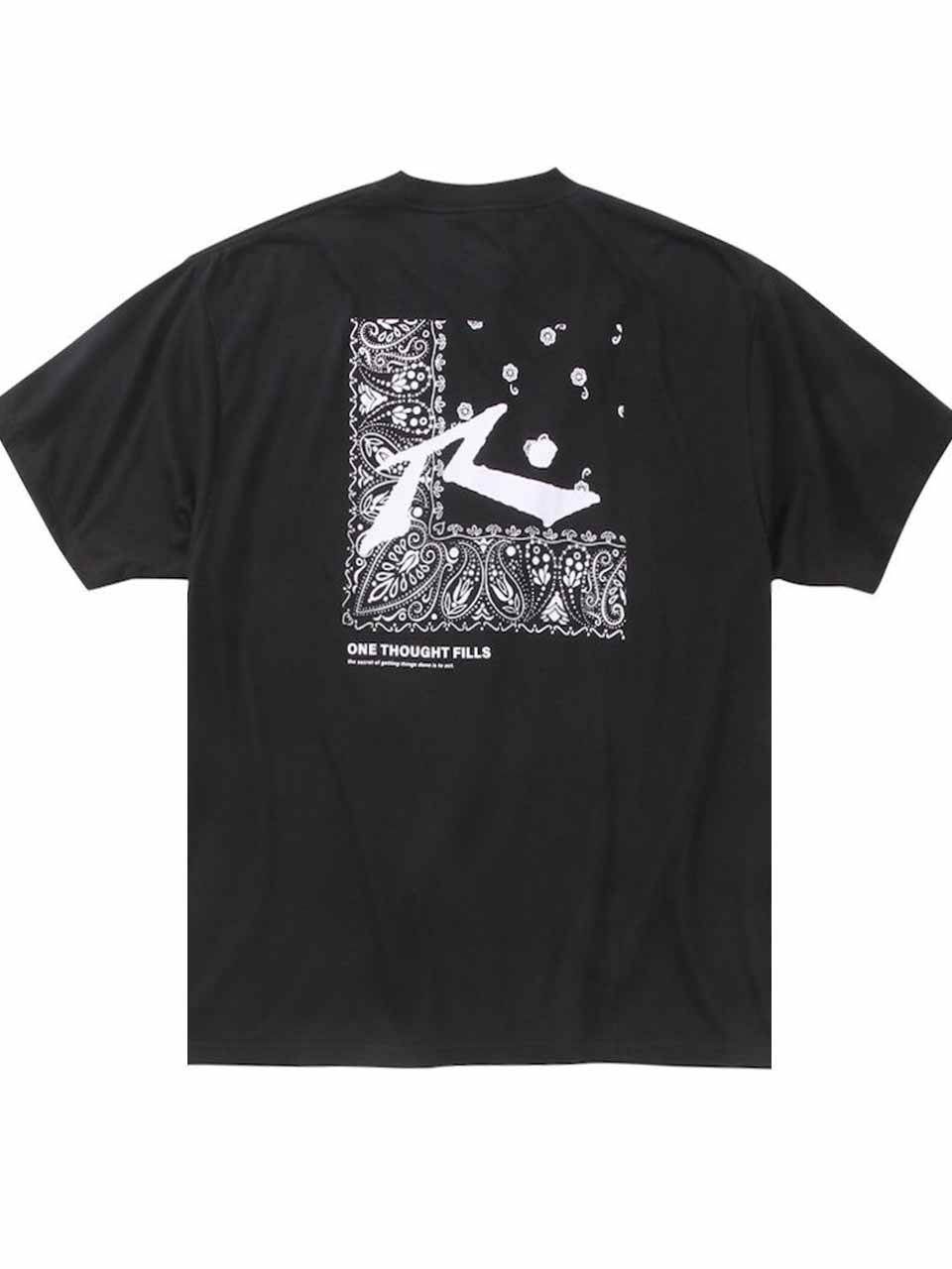 プリントTシャツ 大きいサイズ メンズ バンダナ ペイズリー RUSTY ビッグサイズ BIG C060611-03 ブラック