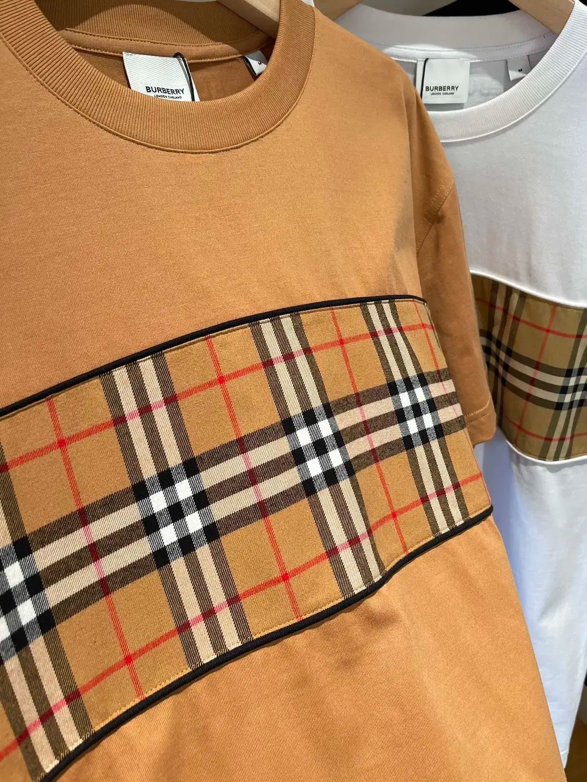 チェック 半袖Tシャツ