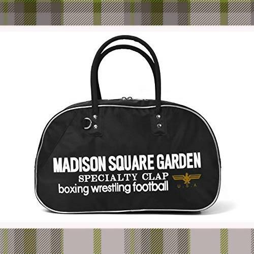 ブラック ボストンバッグ Mサイズ キャリーオンバッグ MADISON SQUARE