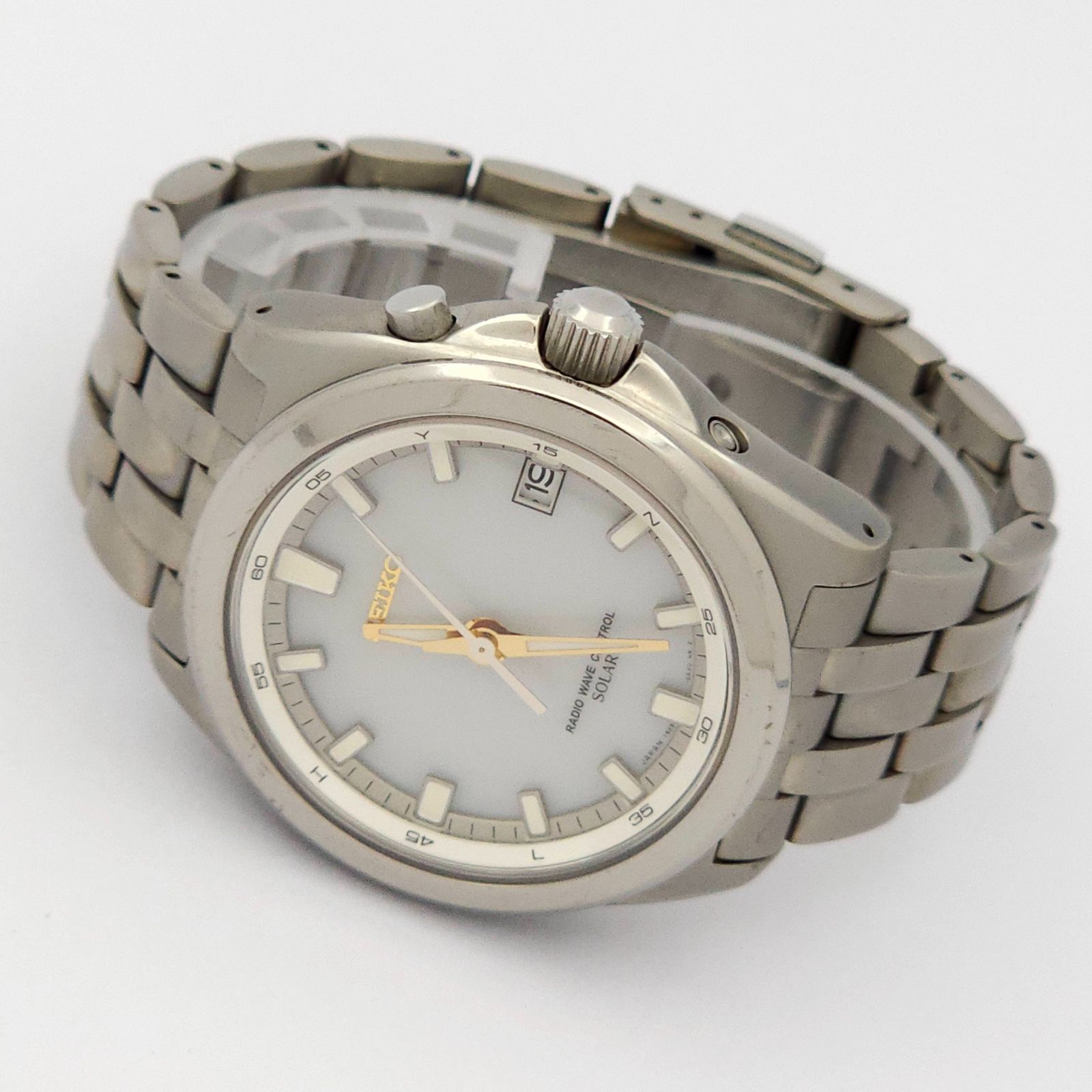 SEIKO セイコー 7B22-0AL0 ソーラー電波 動作品 チタニウム