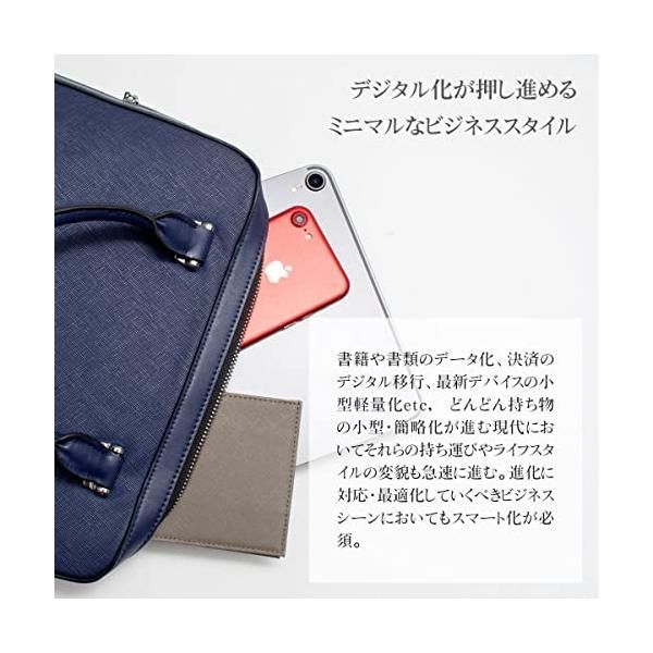Dom Teporna] 小さい ビジネスバッグ メンズ ミニ ブリーフケース 本革