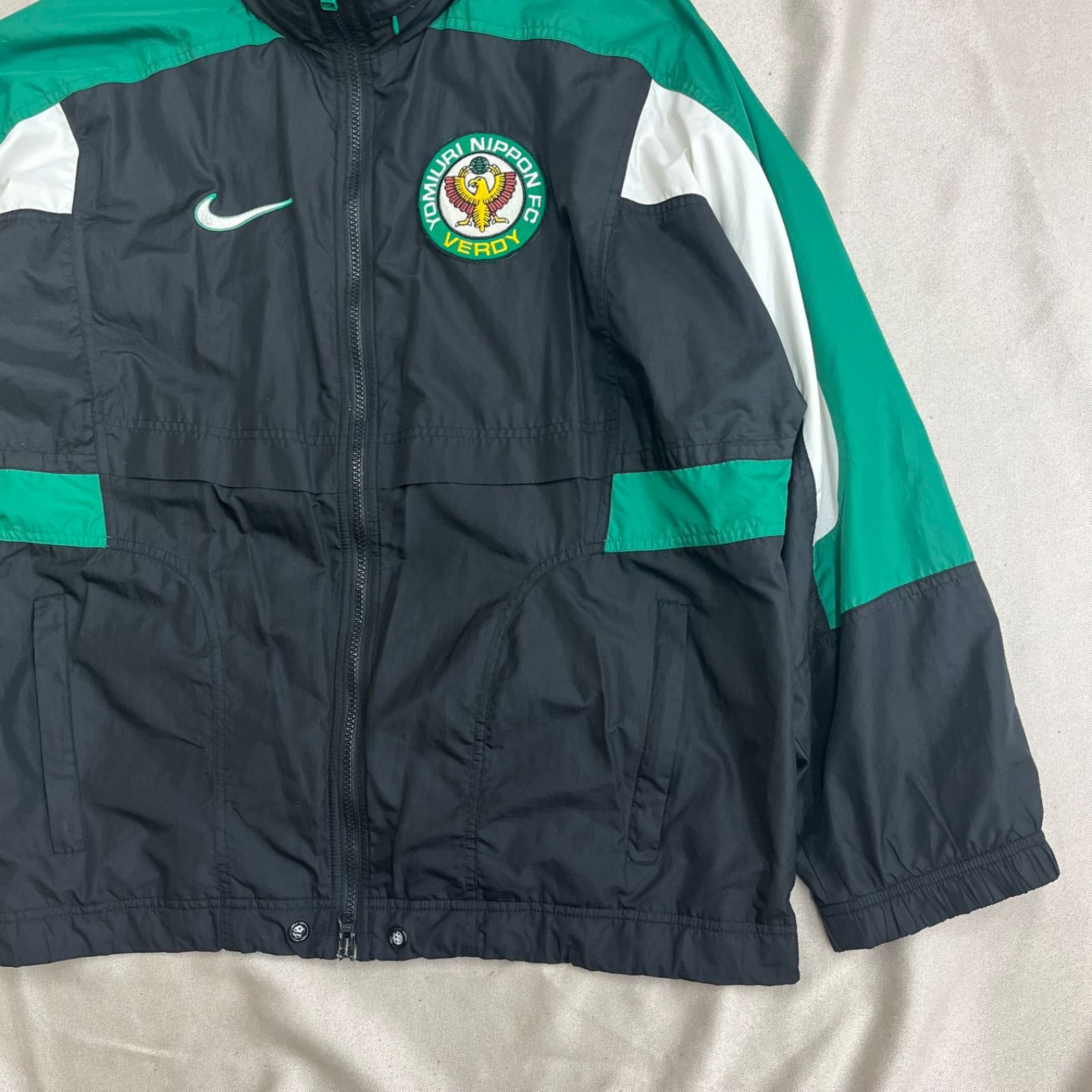 ヴェルディ 川崎 × NIKE ナイキ ジャケット L ブラック グリーン 黒 緑