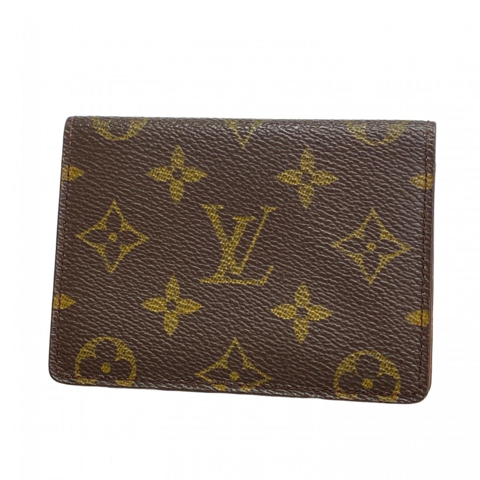 Louis Vuitton モノグラム 名刺入れ ブラウン　中古品 ルイヴィトン名刺入れ 14145 ブラウン ユニセックス モノグラム
