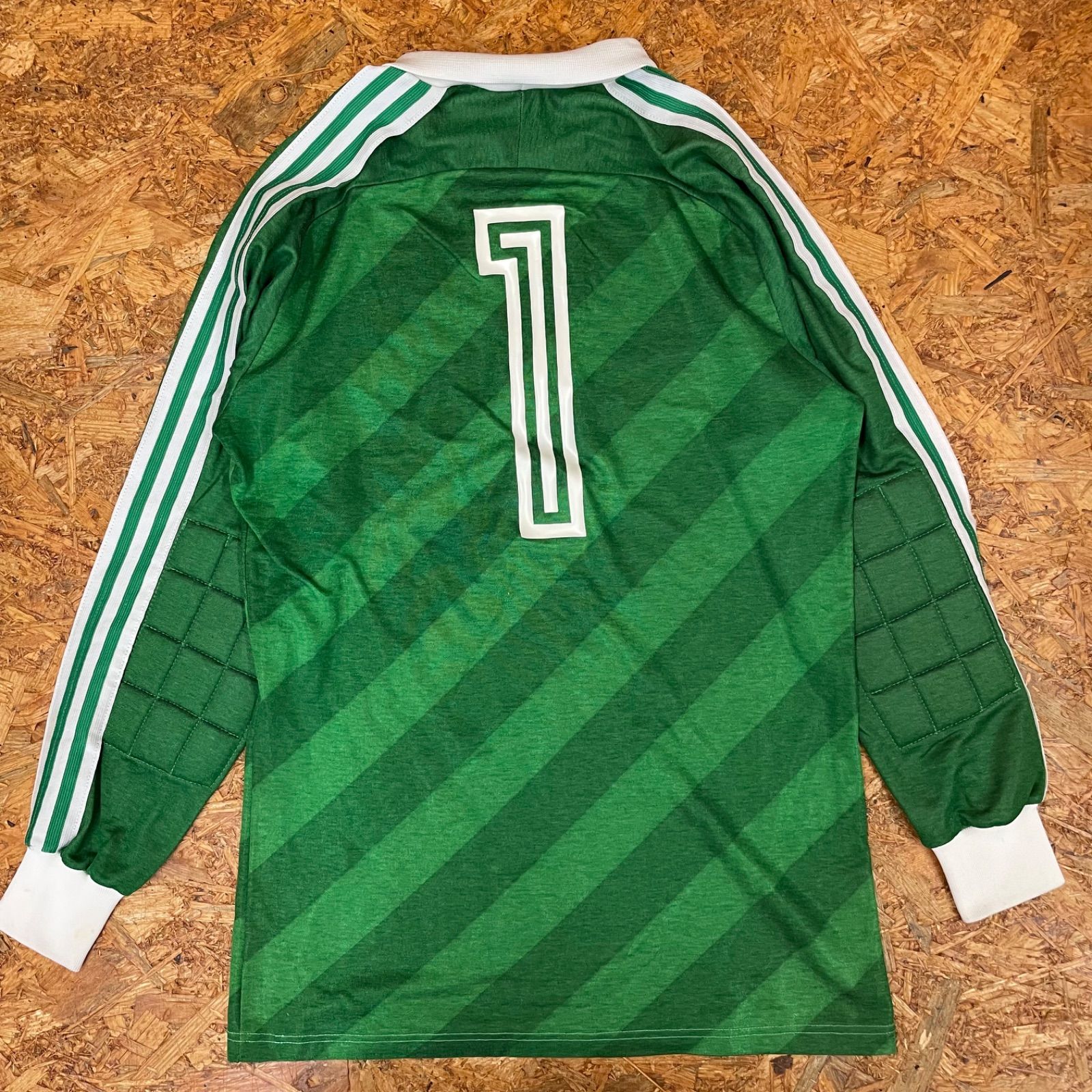 80s 西ドイツ製 adidas ゲームシャツ M キーパーシャツ 80年代