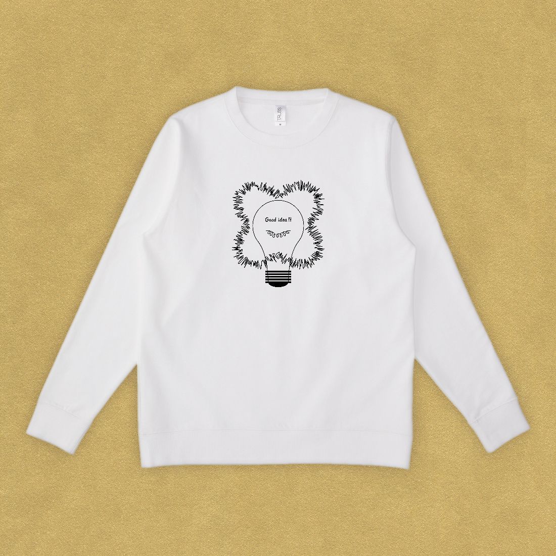 グラフィックスウェット　Good idea White -Sweat-