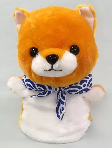 中古】ぬいぐるみ 豆太郎 ハンドパペット 「豆しば三兄弟