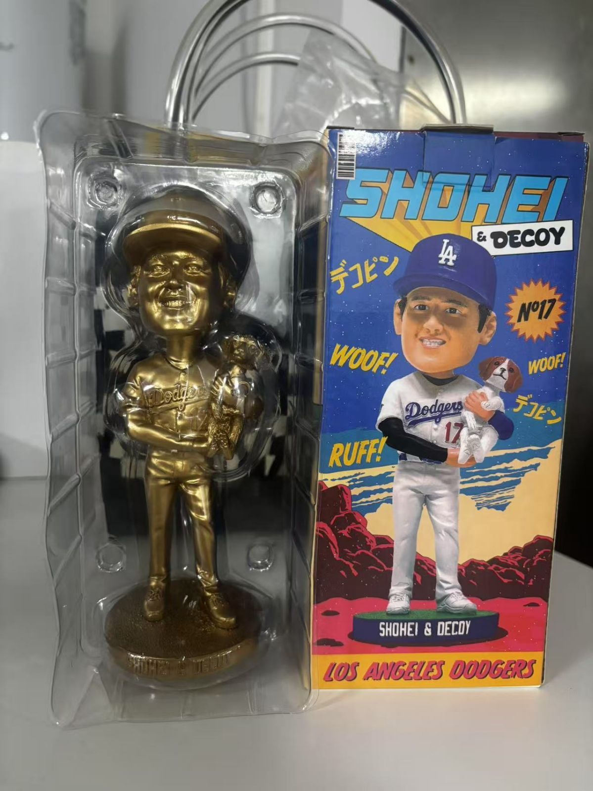 金色 大谷翔平 デコピン バブルヘッド+ボブルヘッド ゴールド