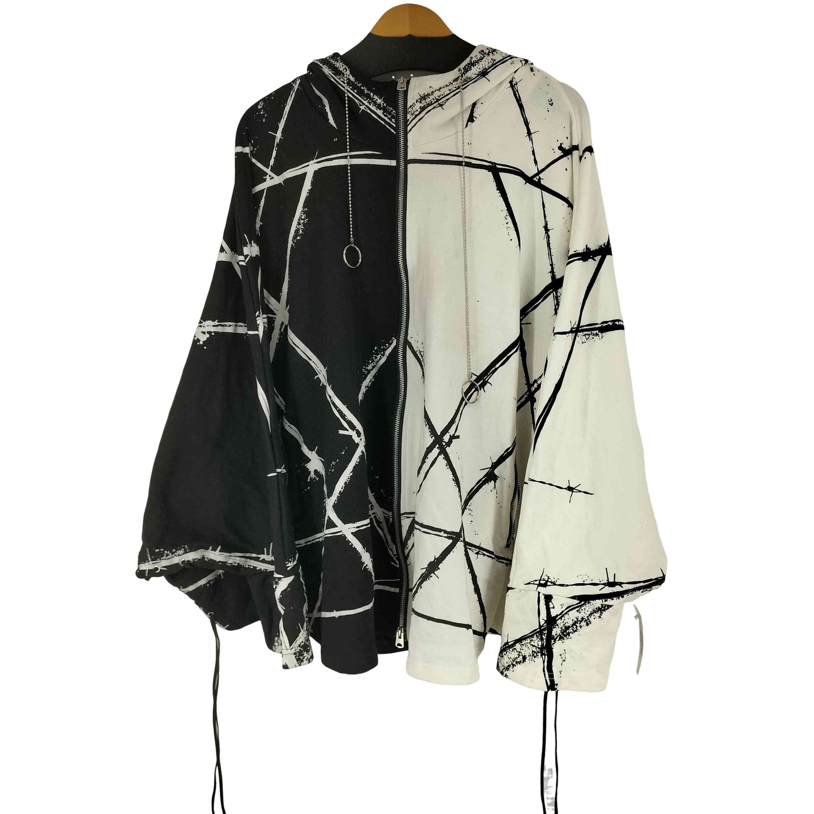 お値下げ！！シヴァーライズ　パーカー シヴァーライズ CIVARIZE 総柄ジップアップパーカー レディース