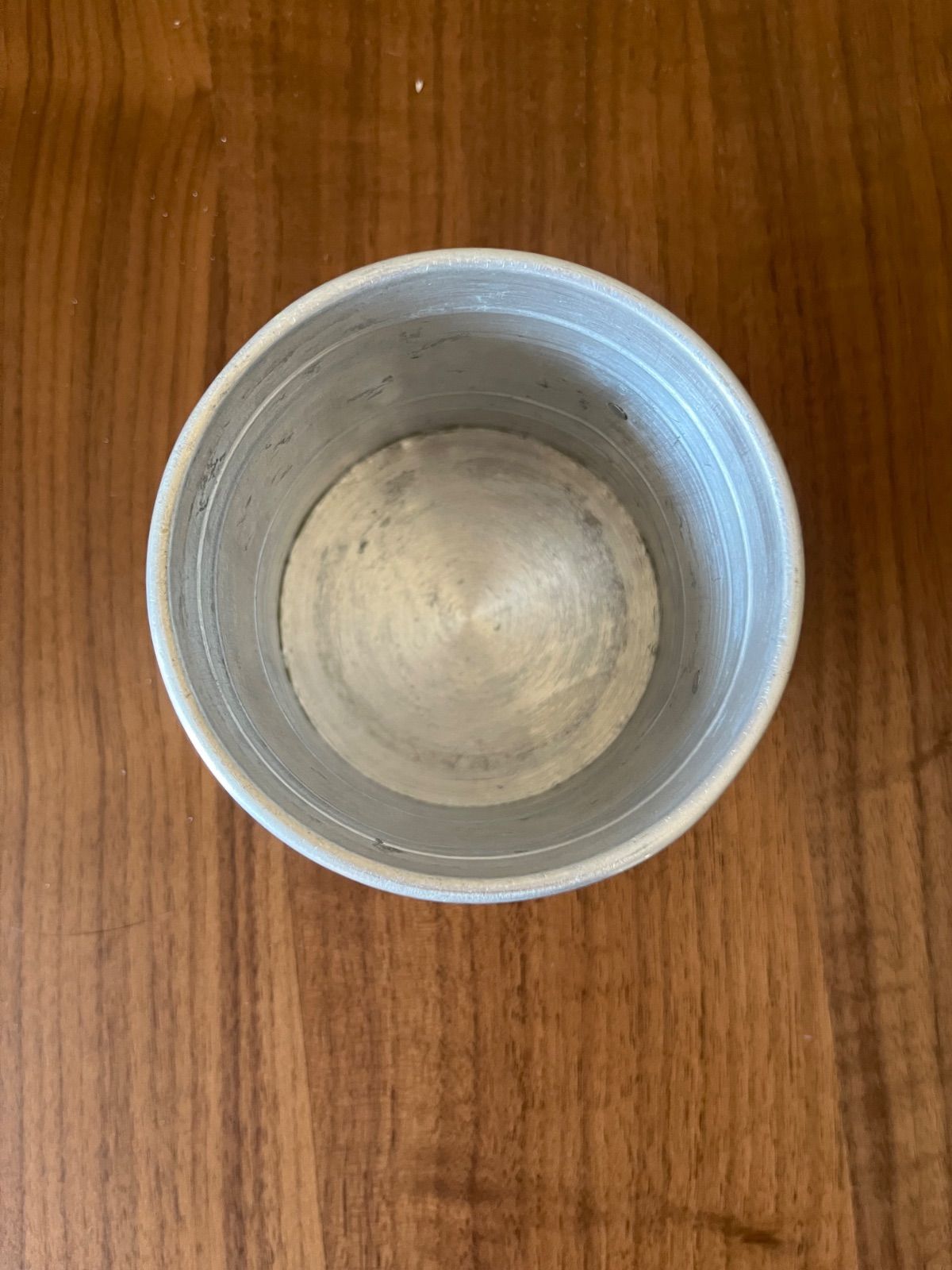 フランスアンティークアルミ製キャニスター