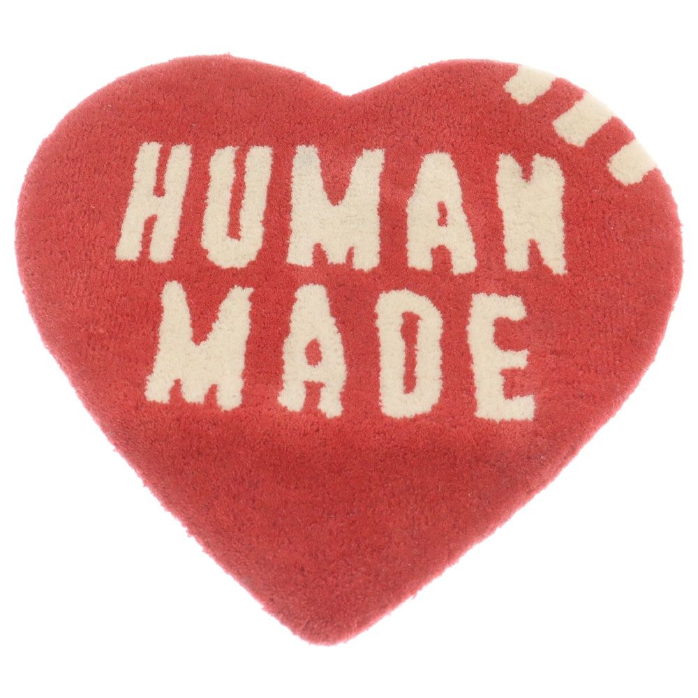 HUMAN MADE (ヒューマンメイド) HEART RUG SMALL ハートロゴ ラグマット レッド - メルカリ