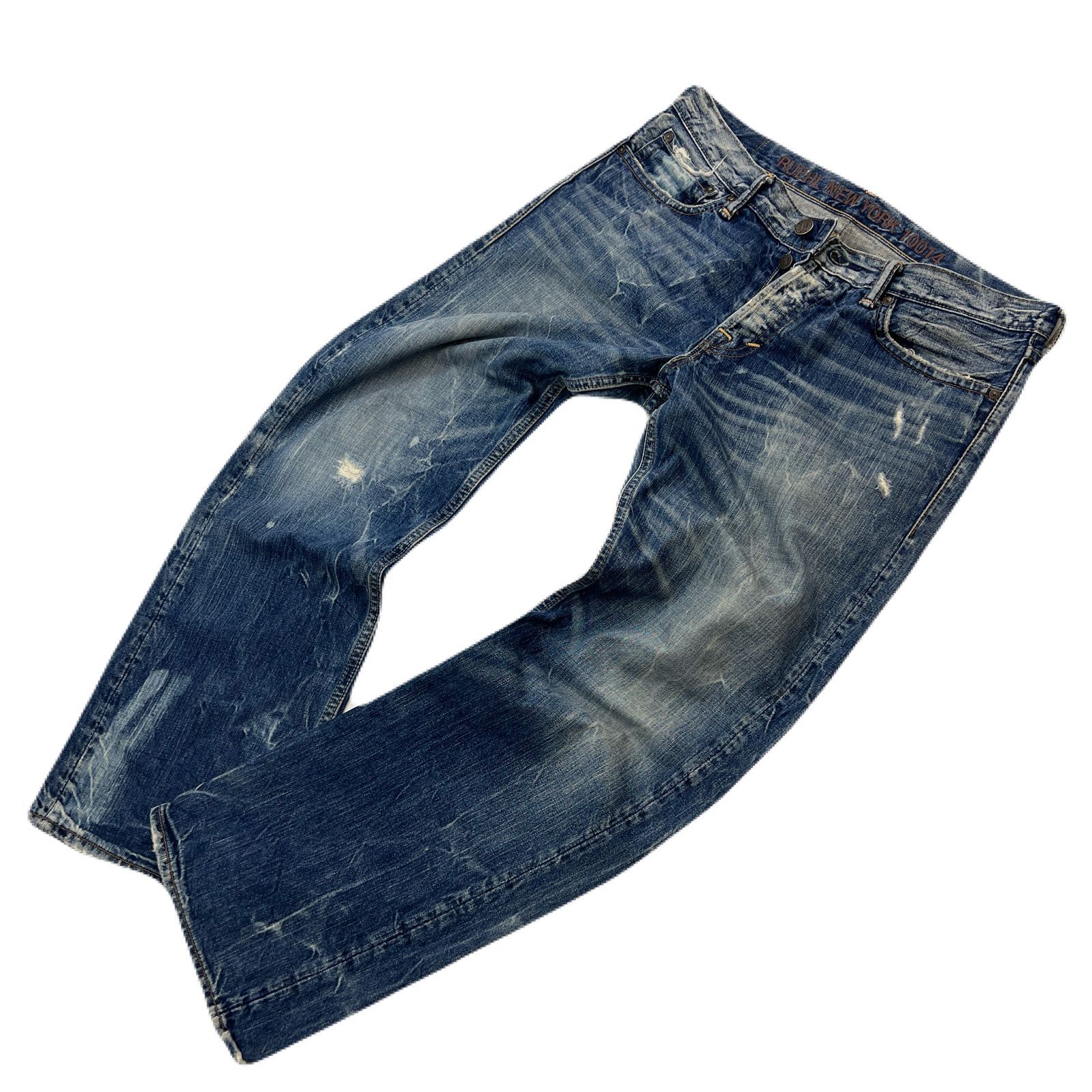 【カジュアル】ルールナンバー.925　デニムパンツ ジーンズ ダメージ加工 ルールナンバー925 RUEHL No925 ダメージ ジーンズ 【男らしさ