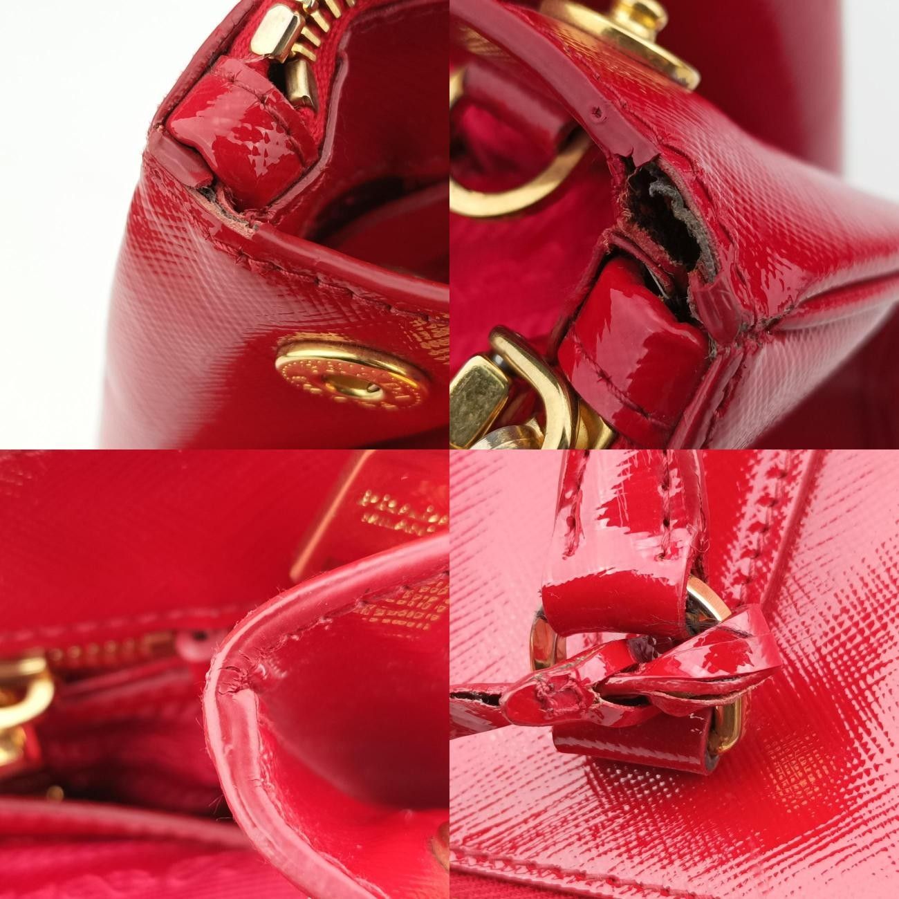 プラダPradaガレリア レッド