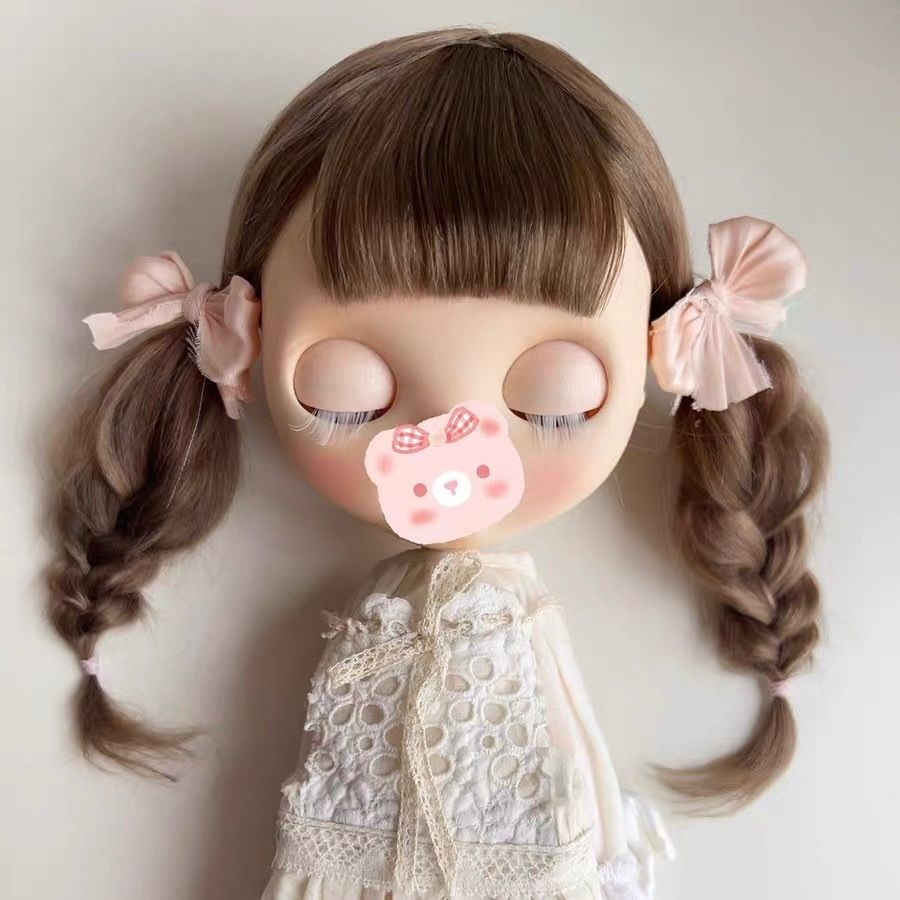 倉庫整理 品 ブライス ウィッグ モヘアウィッグ 海外作家 ショート三つ編み