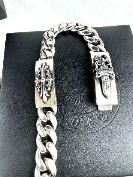 即発・ クロムハーツ Chrome Hearts　ブレスレット 925シルバー