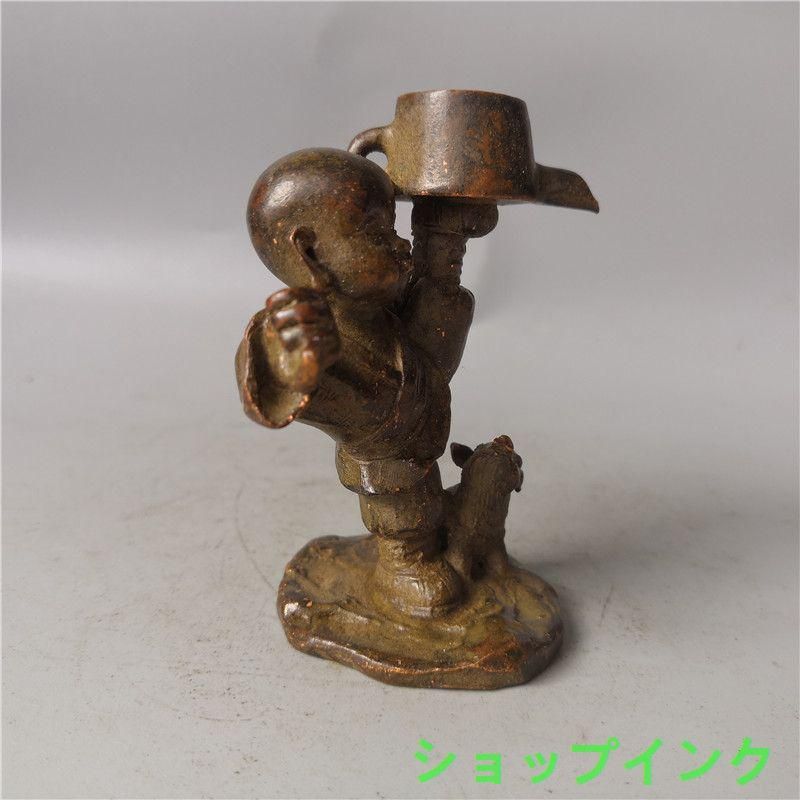 銅器 小坊主 倒流香炉 香挿 香託 茶道具 工芸品 美術品 置物