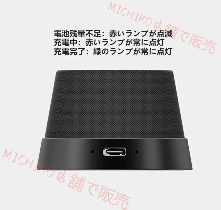 スマートBluetoothスピーカー 便利なマグネット式スマホスタンド ミニスピーカー 360°サラウンドサウンド デジタルレコーダー 音楽再生機器