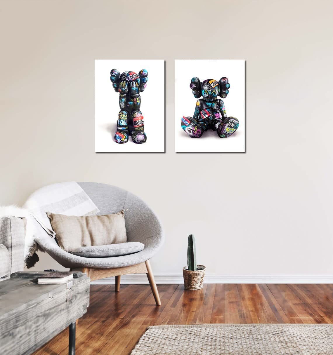 絵画/近代ポップアート/巨匠 /KAWS (カウズ) /インテリアアート