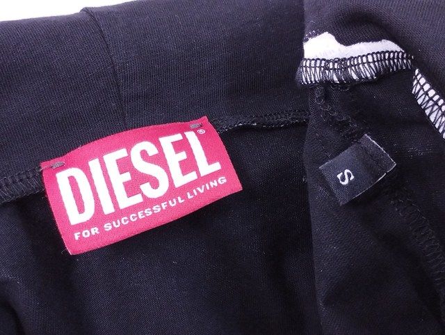 T438 [人気] DIESEL ディーゼル クロップドパーカー S グレー系