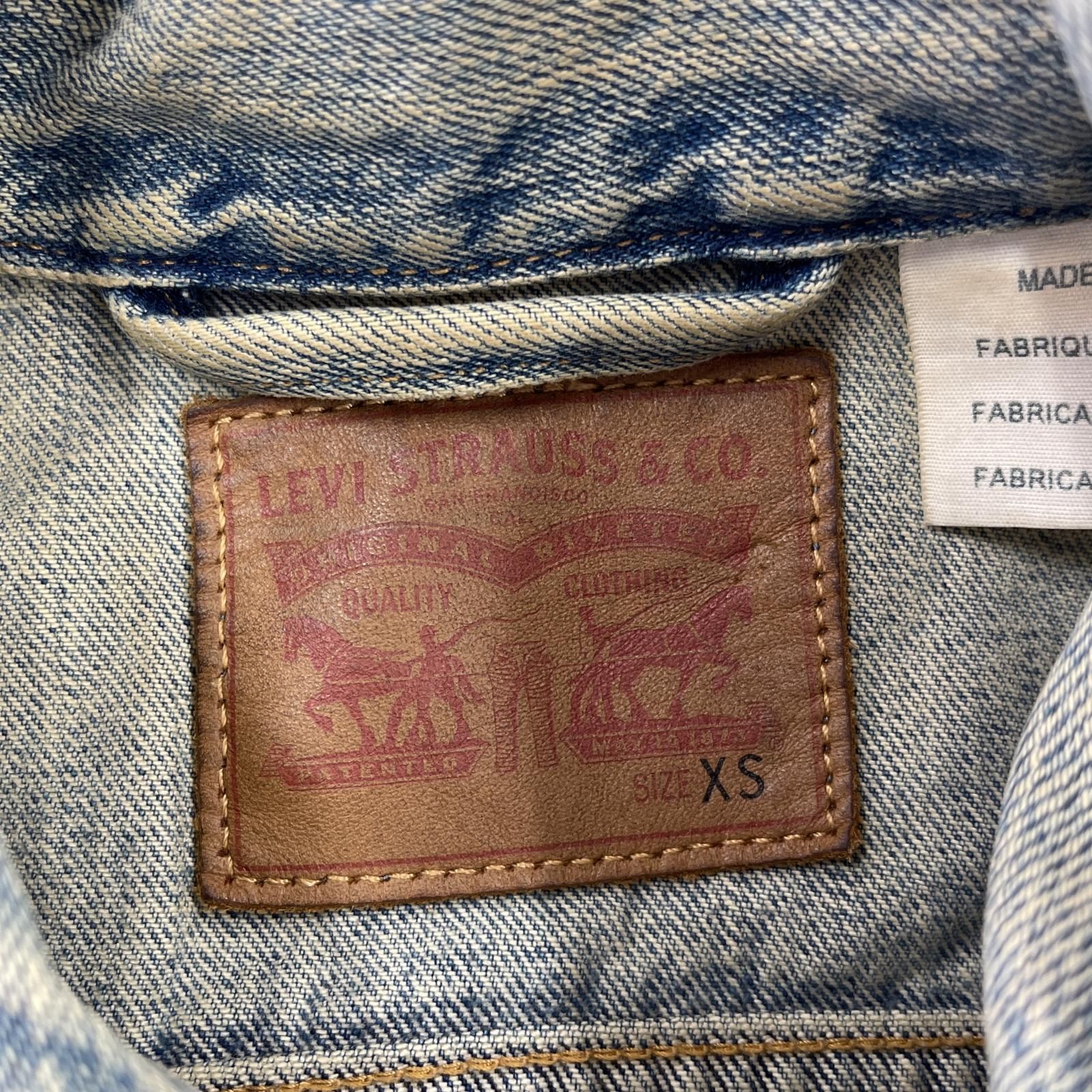 Levi’s リーバイス 70823 デニムジャケット Mサイズ used加工 Levi's リーバイス ユーズド加工デニムジャケット sizeXS/ライト