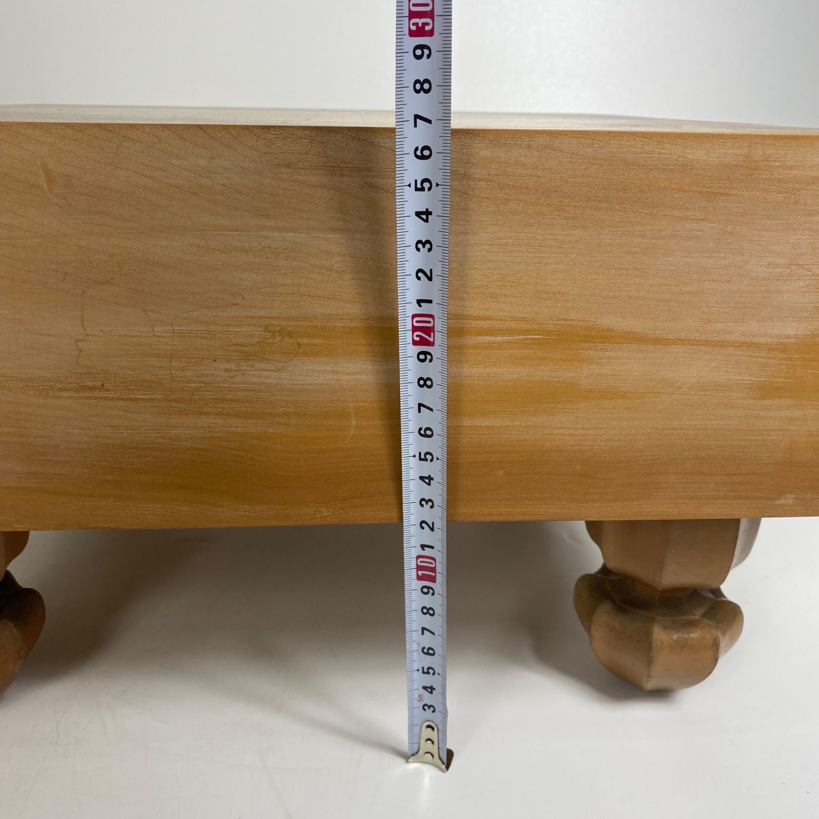 脚付き碁盤 碁盤 木製 蓋付き 囲碁盤 本格対局用 高さ約30cm