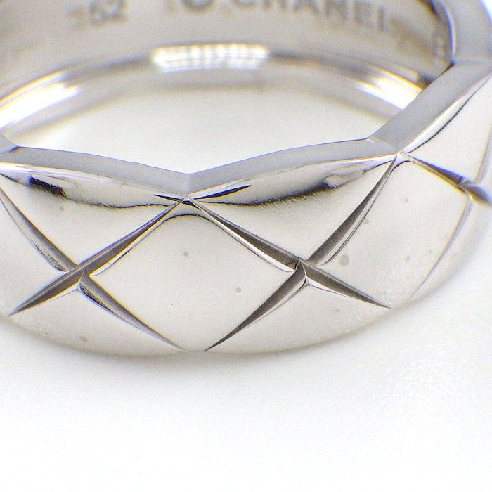 シャネル CHANEL リング ココクラッシュ ミディアム J10570 K18WG 12号