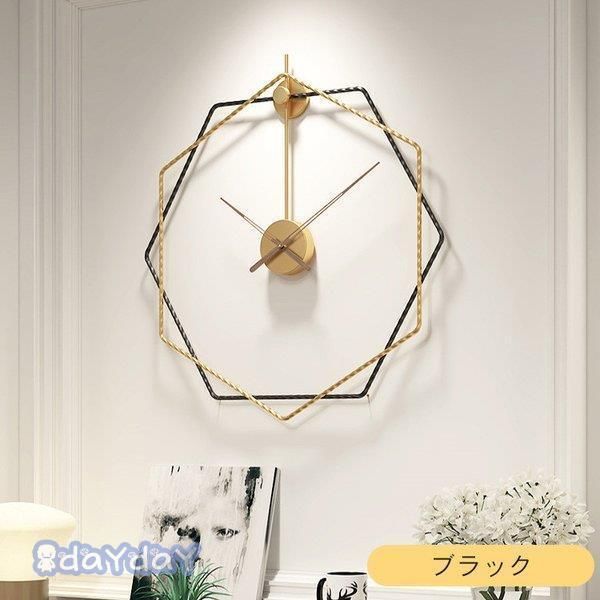 掛け時計 装飾 おしゃれ アナログ 時計 ウォールクロック 北欧 直径50cm 大きい 壁掛け ローマ数字 アンティーク シンプル 文字盤 モダン