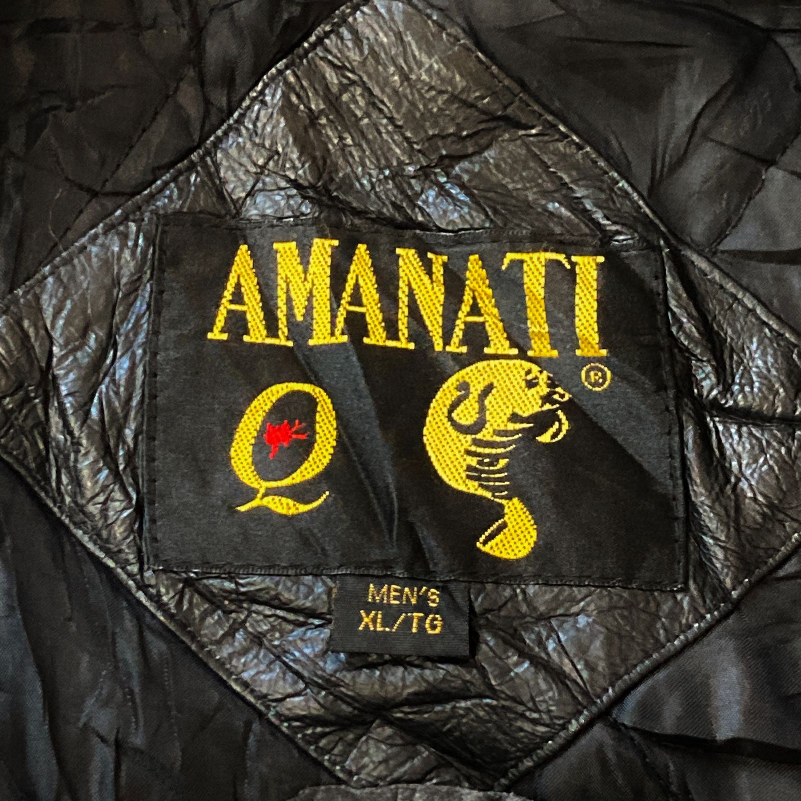 Amanati leather outlet jacket