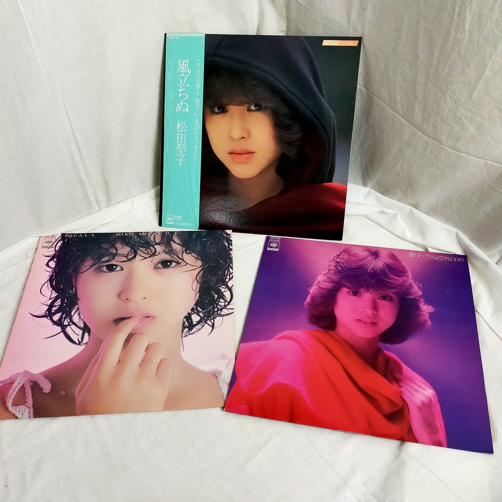 CBS ソニー ＬＰレコード 松田聖子 風立ちぬ（帯付き） fragrance SQUALL ３枚セット【中古】 - メルカリ