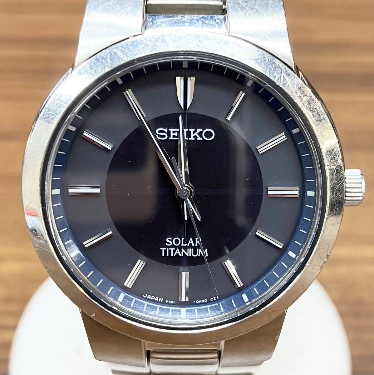 SEIKOアドバン 自動巻き時計 青文字盤ジャンク品 ジャンク 【ジャンク】 SEIKO セイコー V181-0AB0 アナログ