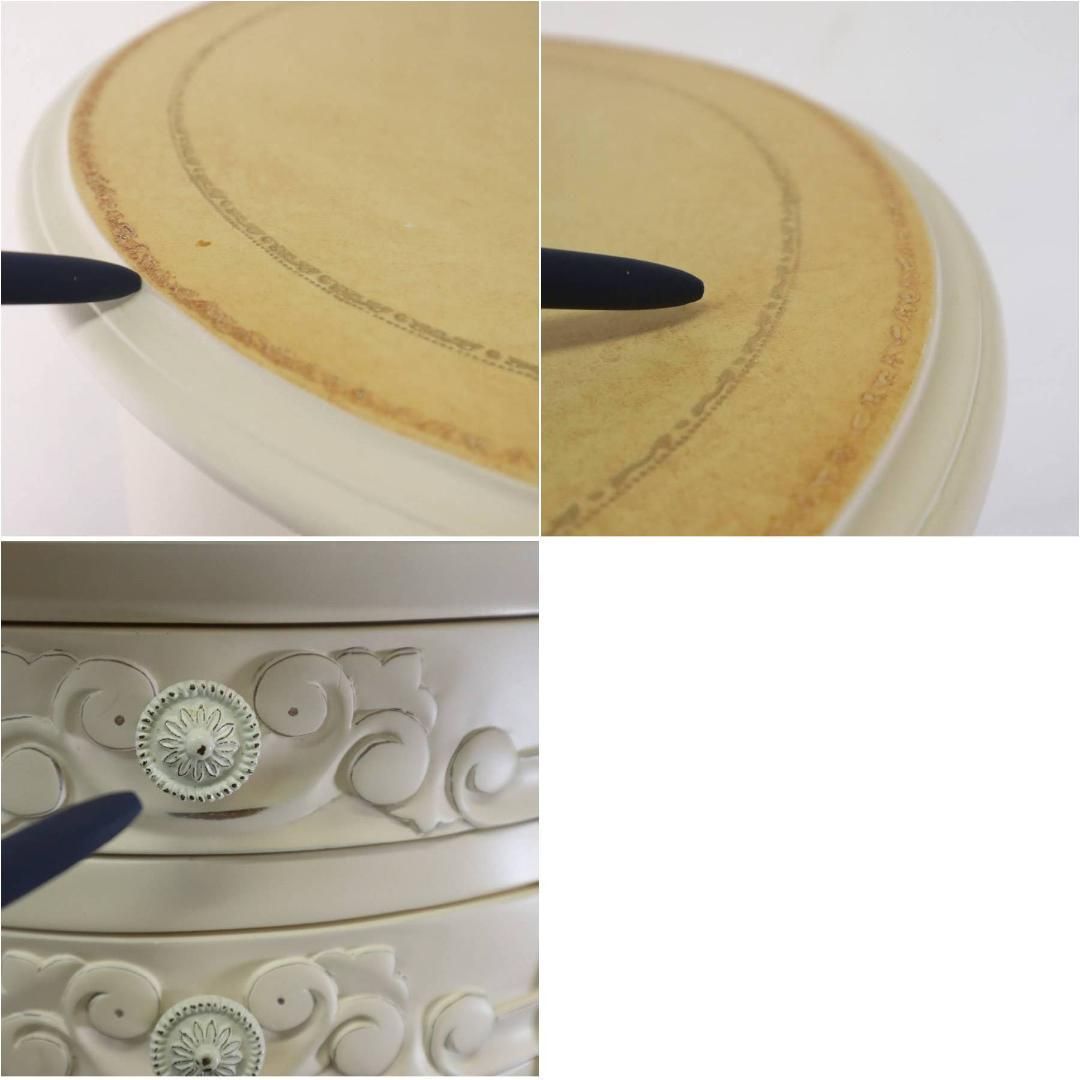 サイドテーブル レザー調天板