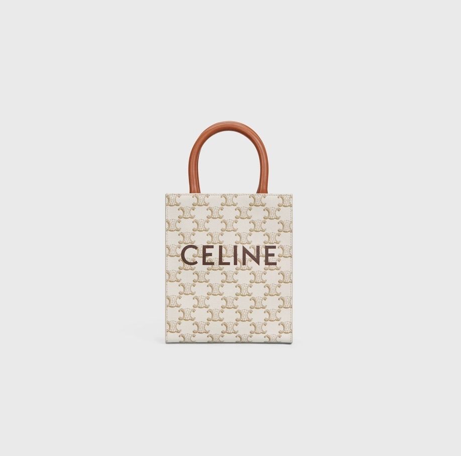 新品 CELINE ミニ バーティカル トリオンフ キャンバス カバ セリーヌ