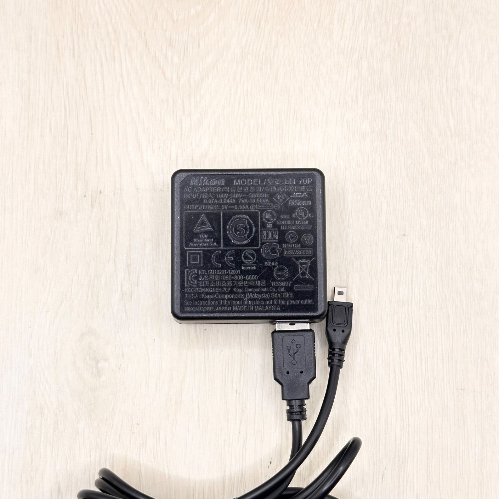 Nikon EH-70P USBケーブル ACアダプター 充電ケーブル 充電器